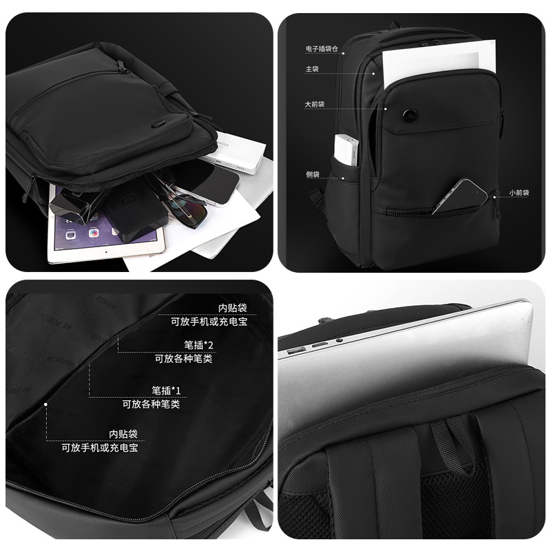 WEPOWER nueva mochila de computadora multifuncional de viaje de negocios con mochila USB para hombres mochila de gran capacidad