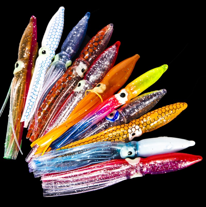 SOURCE manufacturer cross-border 8cm multi-color flash scale bionic PVC Luya bait big head squid Soft Bait in stock wholesale SOURCE manufacturer cross-border 8cm multi-color flash scale bionic PVC Luya bait big head squid Soft Bait in stock wholesale