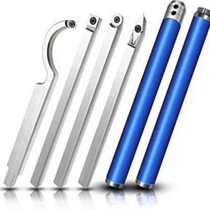 Comercio exterior exclusivo para herramienta de torneado abandonada herramientas de hardware herramienta de torneado de carpintería herramienta de torneado de madera rotativa de 10 piezas cuchillo de arco