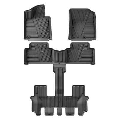 m Car Floor Mats | Universal Foot Pad - left-hand-drive-lhd-six-seater-version-2021-2025-sorento-fuel-version-6-seater-pure-oil-version-6-seater-tpe-foot-pads-4-pieces-in-total-seats-full-tpe-special-car-dedicated