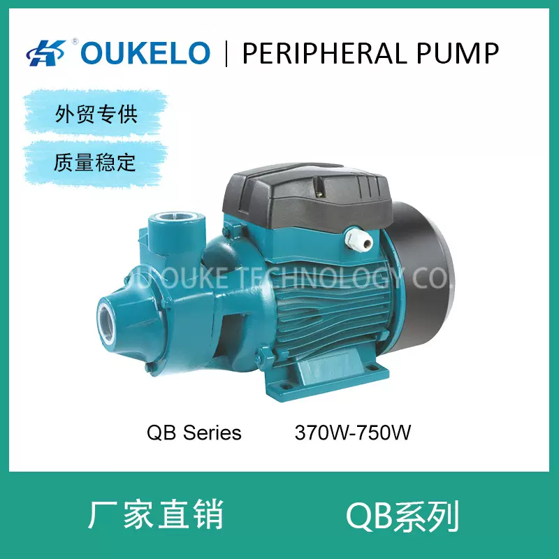 QB外贸厂家定制小型家用增压电动农业灌溉旋涡泵外围泵水循环水泵