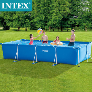 INTEX�����ۯBӾ�ؑ��⃺ͯ���ˑ�ˮ�ؼӺ�PVC֧����Ӿ��28273