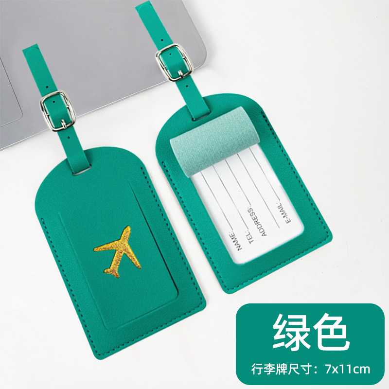 Transfronterizo imitación cuero bronceado aviones con firma de papel pu cuero pasaporte titular bolsa viaje pasaporte cubierta equipaje etiqueta traje