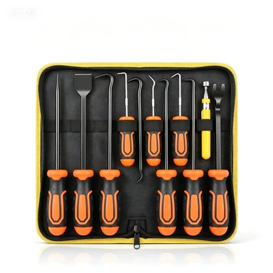 Automotive Oil Seal Puller Set 11-Piece Oil Seal Remover Special Tools for Auto Repair and Disassembly from the Source Factory (Repair kit) - 11pc-oil-hook-set