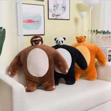 跨境貨源網紅產品小頭公仔系列毛絨玩具樹懶熊貓抱枕聖誕公仔玩具