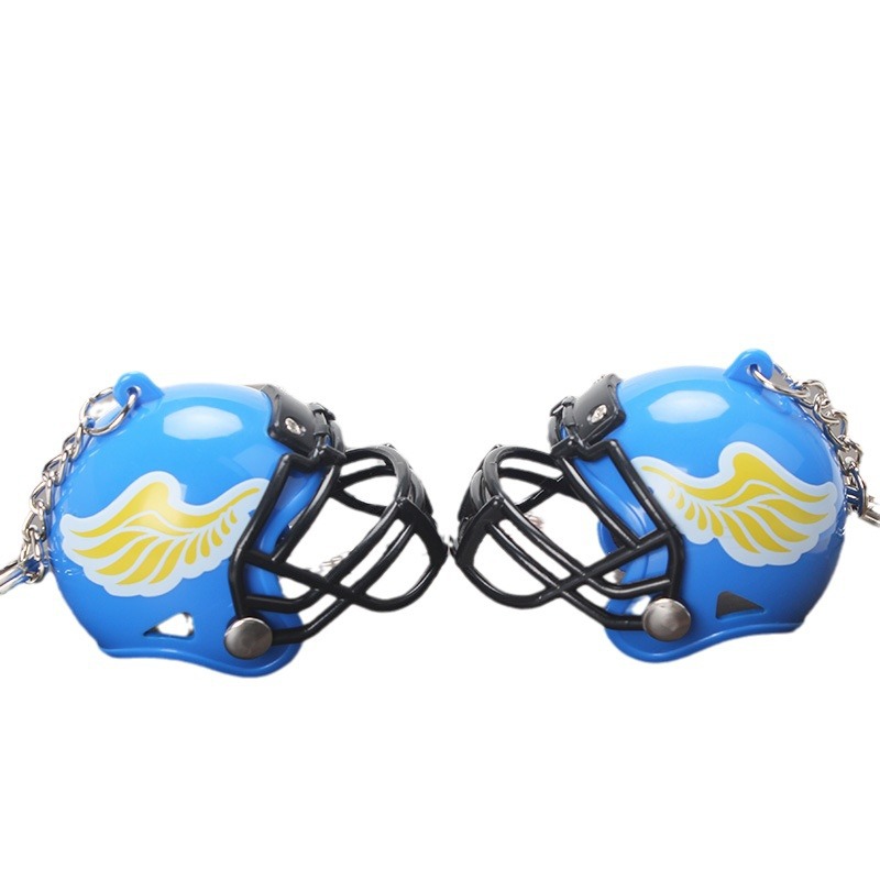 Mini casco de rugby recuerdo mini hockey casco colgante británico americano fútbol gorra modelo regalo