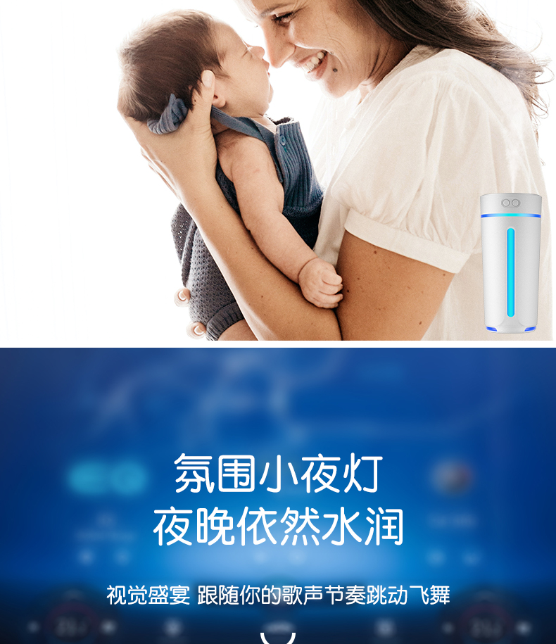 Car Humidifier Aroma Diffuser Air Purifier Spray