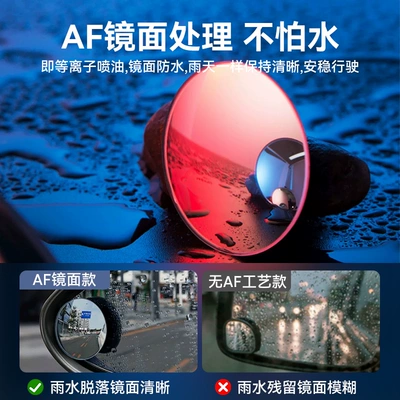 Large field of view rear view auxiliary mirror – mirror reversing blind area car