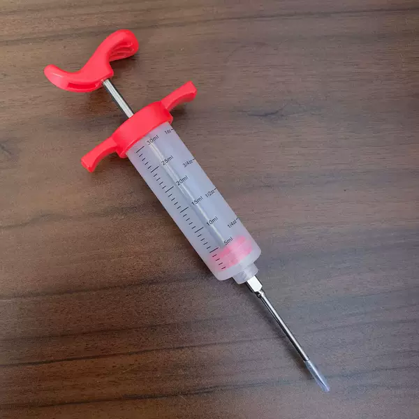 Amazon Hot Sale 30ml Kitchen Turkey Syringe Plastic Turkey Needle Barbecue Marinade Seasoning Injection Needle