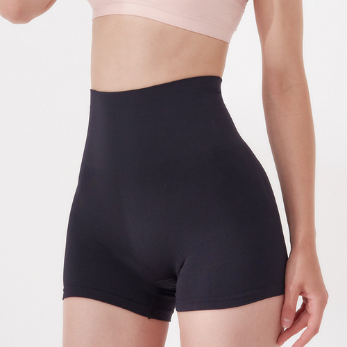 High waist tummy control pants cross-border bottoming boxer briefs women's corset safety pants underwear silky shaping pants 0AK012