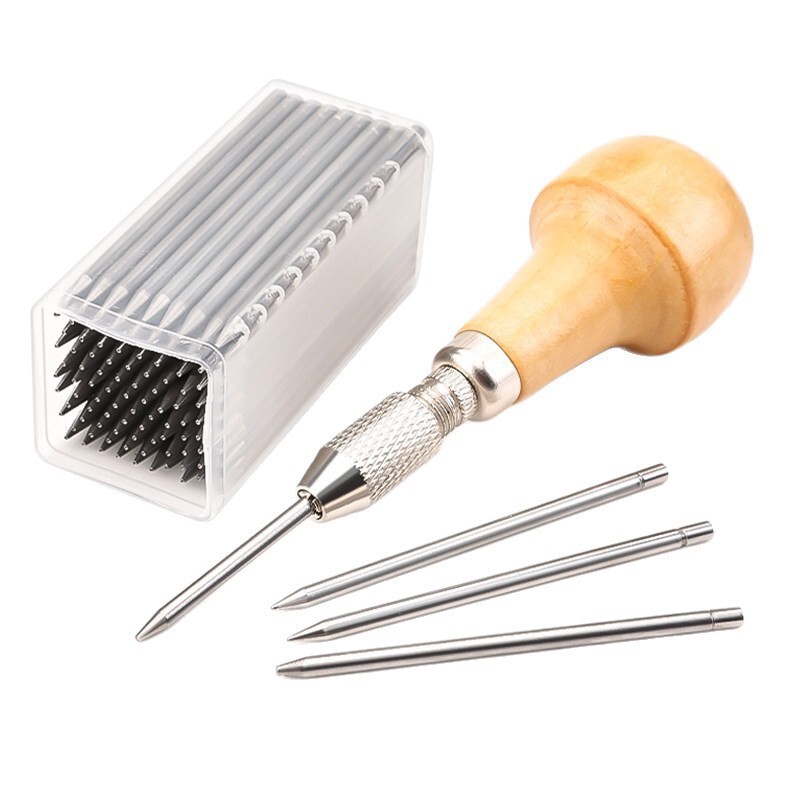 Jewelry bead suction needle, diamond inlay tool, 0-22 size micro-inlay ejector pin, mushroom-shaped locking tool, gold and silver craft prong tool