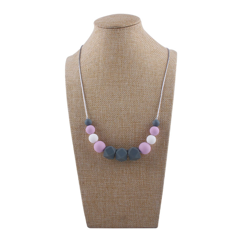 Amazon nuevo collar de mordedor de silicona molares mordedor palo masticable colgante collar