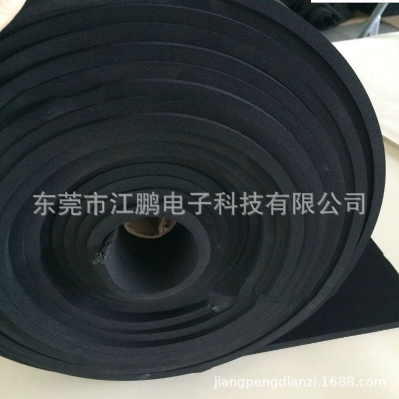 CR泡棉cr阻燃黑色高回弹泡棉SBR密封防火NBR减震缓冲CR氯丁海绵垫