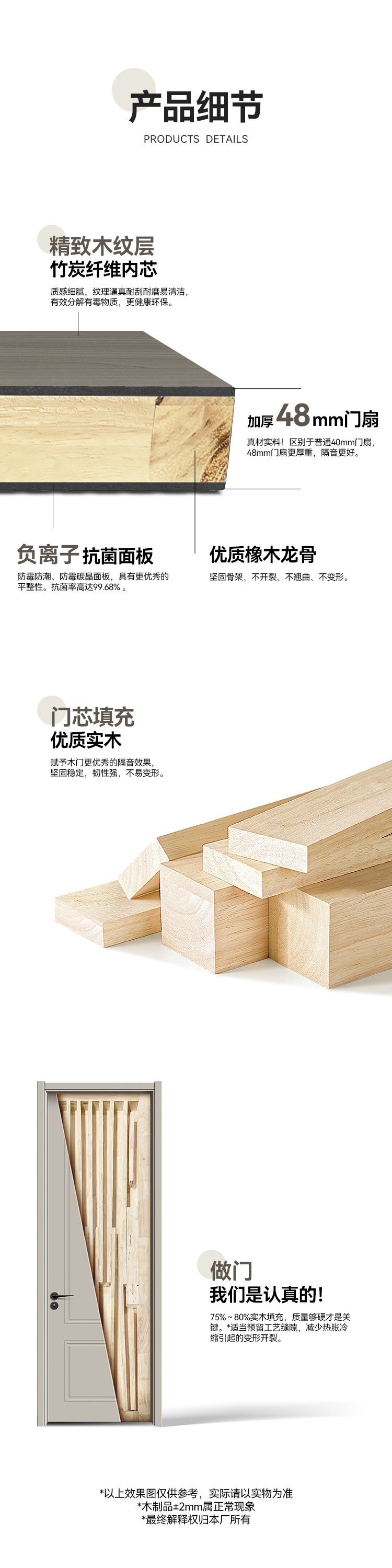卧室碳晶门套装定制木门实木复合免漆门碳晶橡木门房间隔音卧室门-阿里巴巴