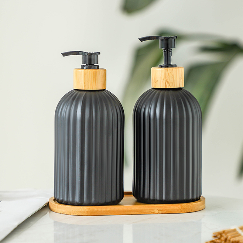 Botellas de vidrio para jabón y champú