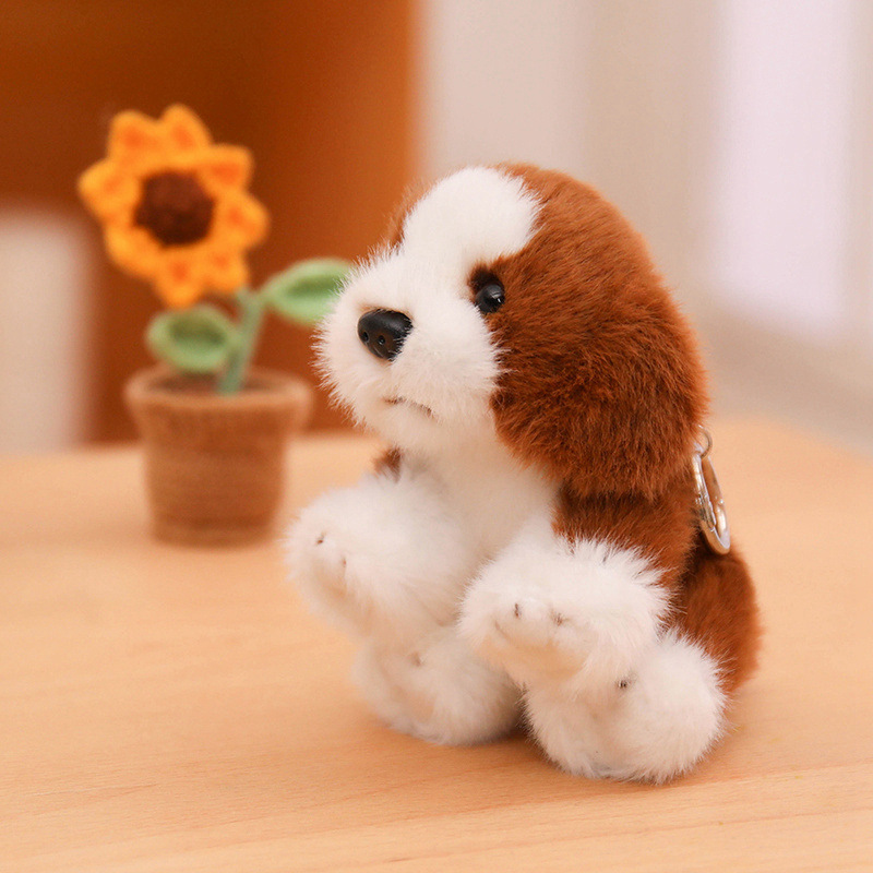 Simulación transfronteriza animal juguetes de peluche creativos para niños muñecas de perro de madera chicas lindas Día de San Valentín puppies image 7