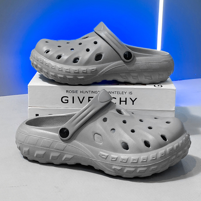 Zapatos con agujeros, sandalias 2025, tendencia de verano, uso exterior, suela gruesa, sentido transpirable de la mierda, celebridades de Internet, nuevas sandalias de ocio en la playa image 9