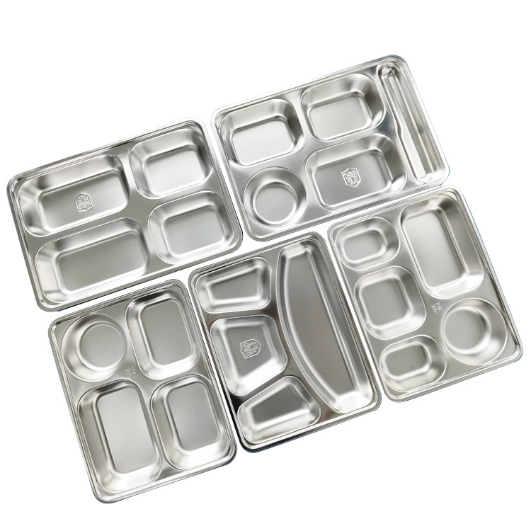 School big dinner plate stainless steel for home use
