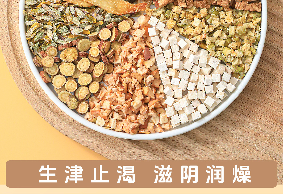 Yu Zhu Mai Dong Fu Ling Herbal Tea Blend Nourishing Moisture Wellness Tea 60 Bags key features