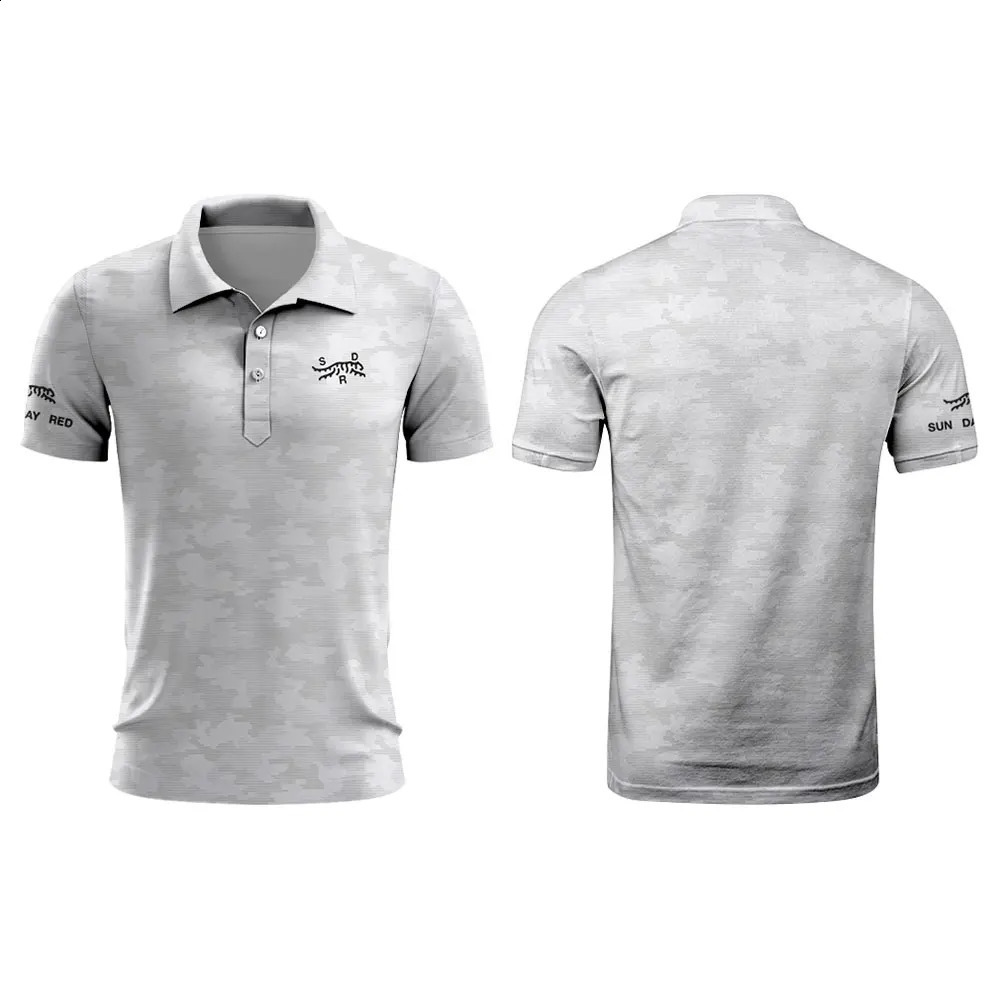 2024 New Men's Golf High Performance Sports Polo Shirt Summer Short Sleeve Quick Dry Breathable Golf Suit