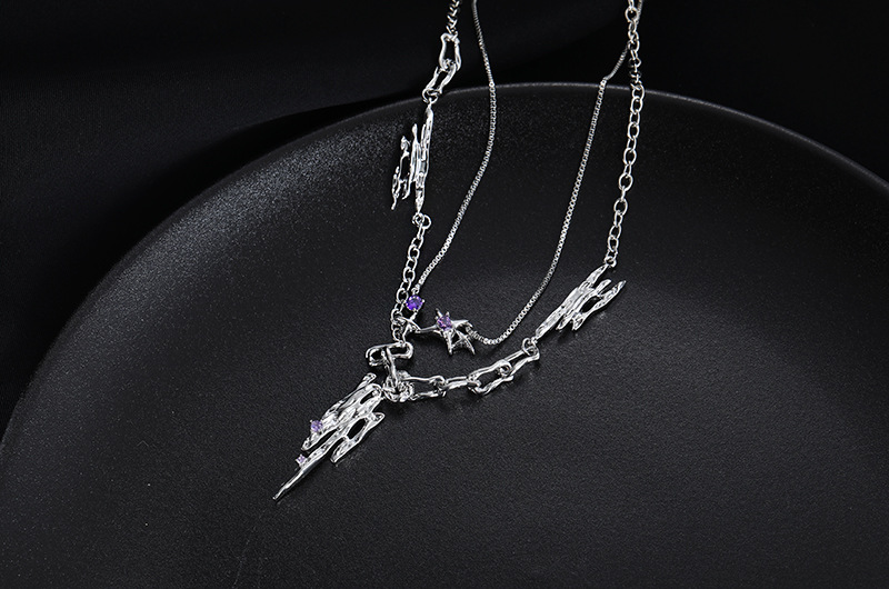 Fashion Geometric Copper Plating Zircon Rings Earrings Necklace