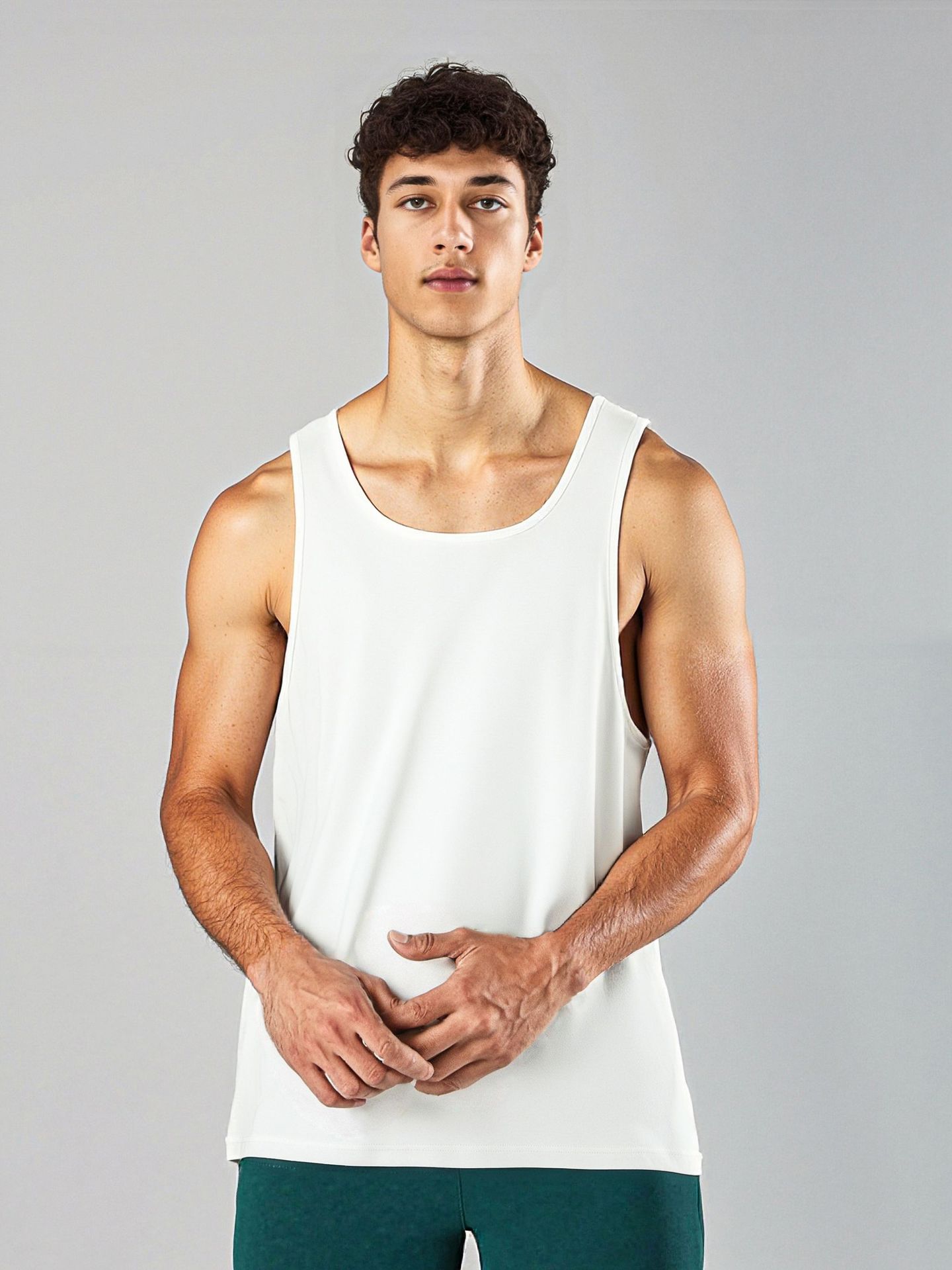 ETAI ropa de hombre de verano ligera y transpirable chaleco de algodón deportivo para hombre suelto fitness casual alta elástica sudor absorción blusa