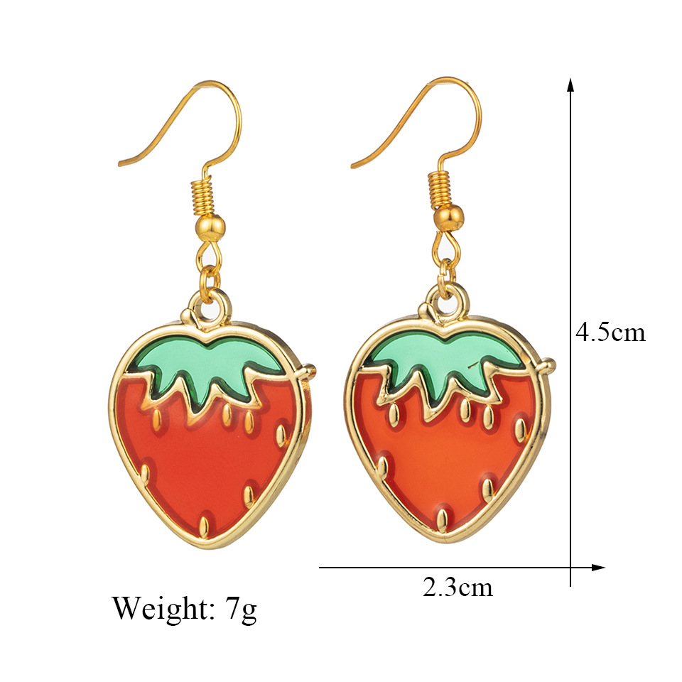 Korean Style Creative Fruit Earrings Wholesale display picture 10