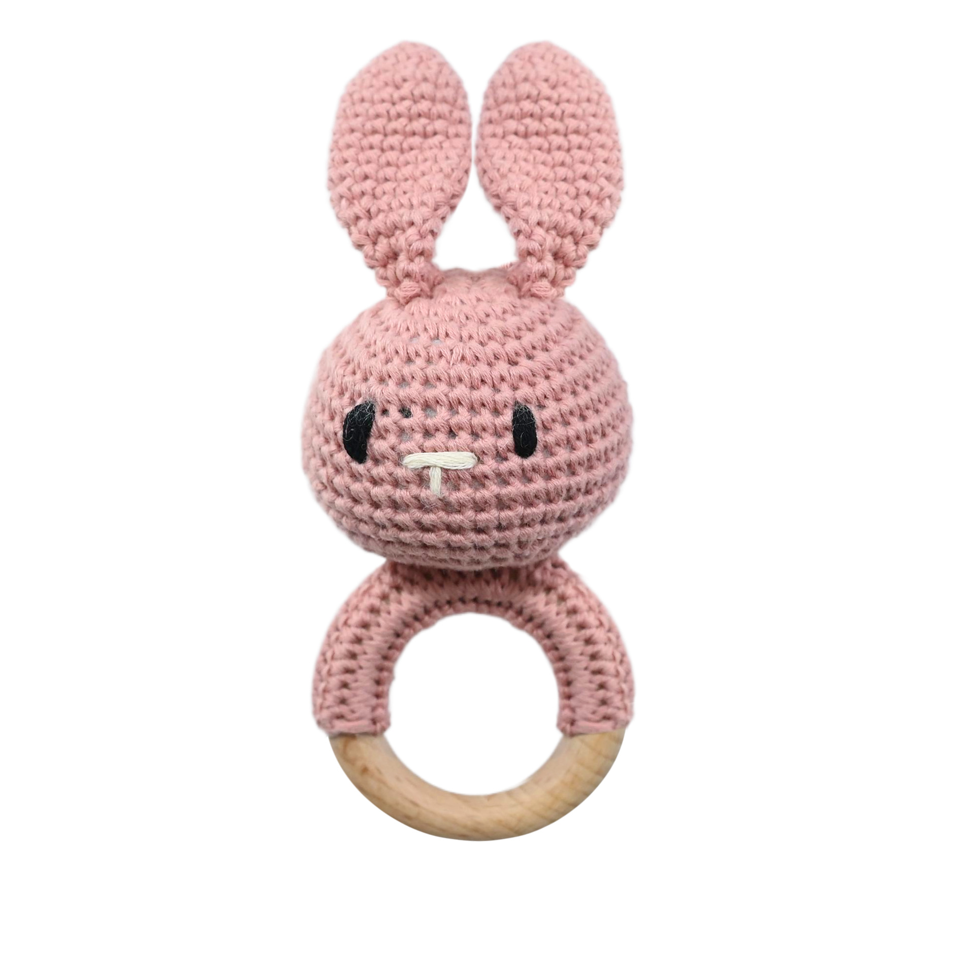 Productos para bebés círculos de haya para bebés, bebés creativos, manos tranquilizadoras, cuentas, ganchillo de animales, campanas