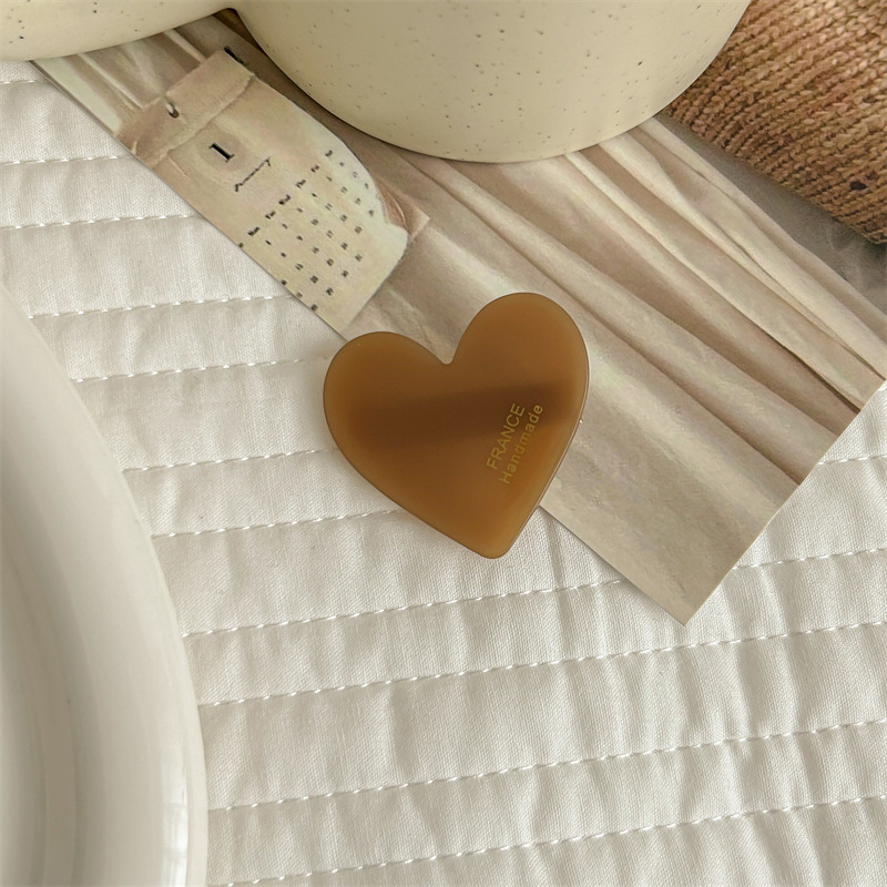 10g Weight Hair Clip Hair Accessories Type 1 Piece Quantity Daily Occasion Acetic acid sheets Material Heart Shape Pattern All Seasons Season Women's Gender Cute, Simple Style Style Cute Simple Style Women's Heart Shape Acetic Acid Sheets Hair Clip 9