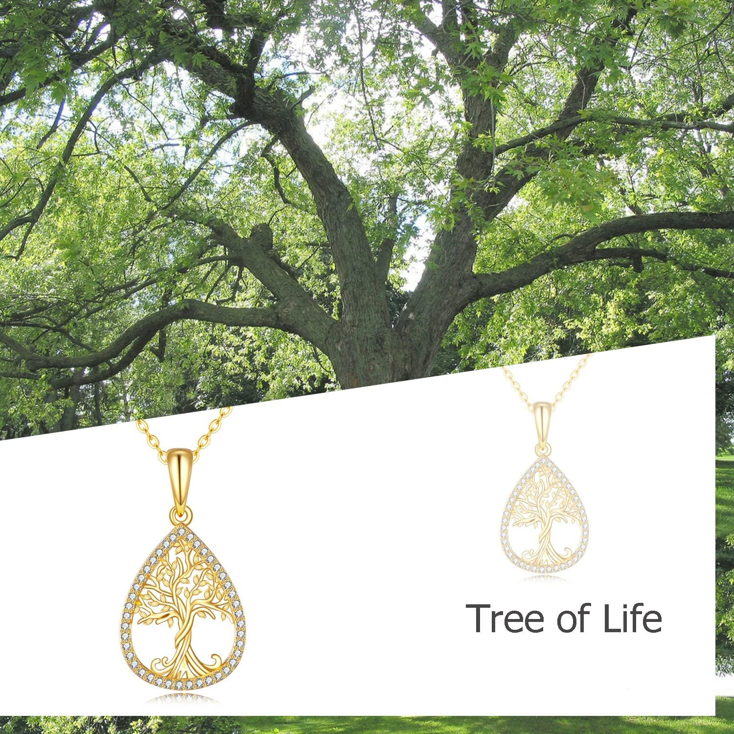 Nieuwe bestverkochte modehanger, eenvoudige uitgeholde levensboomketting, Moederdagcadeau_voghion.com