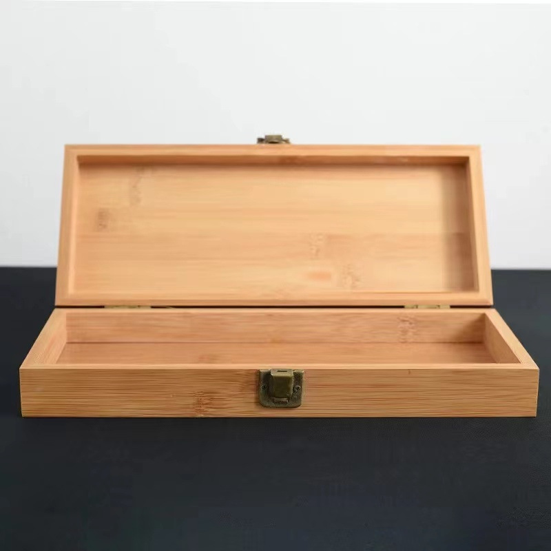 table wooden rectangular storage box from natural wood
