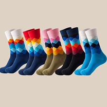 M 36944 Colorful Diamond Pattern Men's Sos �������� �羳��