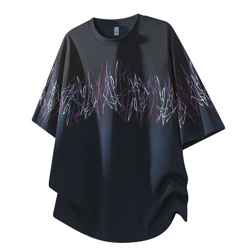 New Summer Casual Loose Short-Sleeve T-Shirt for Men, Versatile Ins Trendy Brand Round Neck Half-Sleeve Tee, Couple's Trendy Top New Summer Casual Loose Short-Sleeve T-Shirt for Men, Versatile Ins Trendy Brand Round Neck Half-Sleeve Tee, Couple's Trendy Top