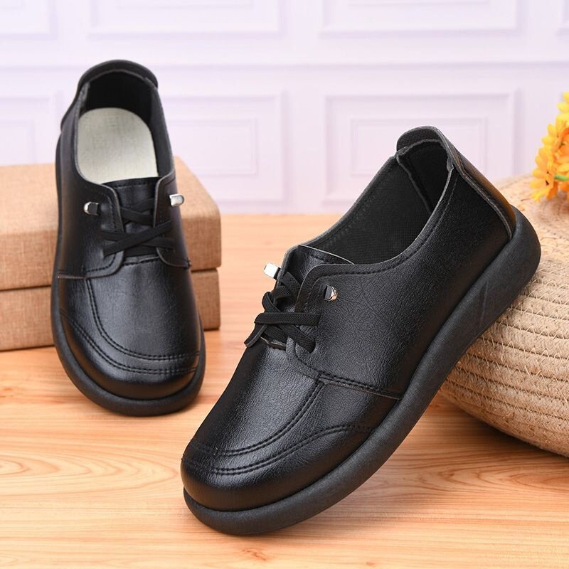Non-slip comfortable soft leather soft-soled women's shoes for spring and autumn, casual new 2026 flat shoes for middle-aged and elderly women Non-slip comfortable soft leather soft-soled women's shoes for spring and autumn, casual new 2026 flat shoes for middle-aged and elderly women