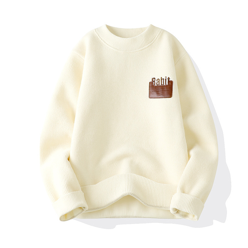 [HOT]2024Men's winter thick woolen sweater with warm round neck coat, men's casual base coat_voghion.com