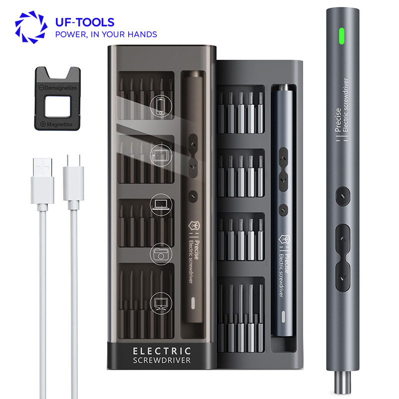 Juego de destornilladores eléctricos de precisión multifuncionales de gran par, carga de batería pequeña y duradera para el hogar transfronterizo 51 en 1