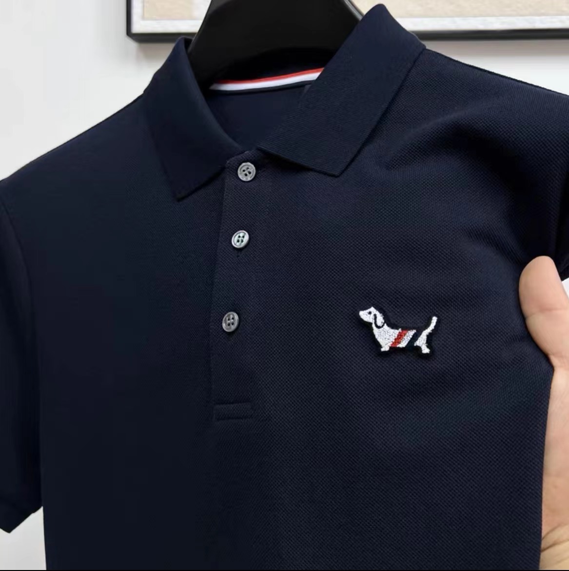Men's Polo Shirt Summer Cotton Solid Colour Short Sleeve Top_voghion.com