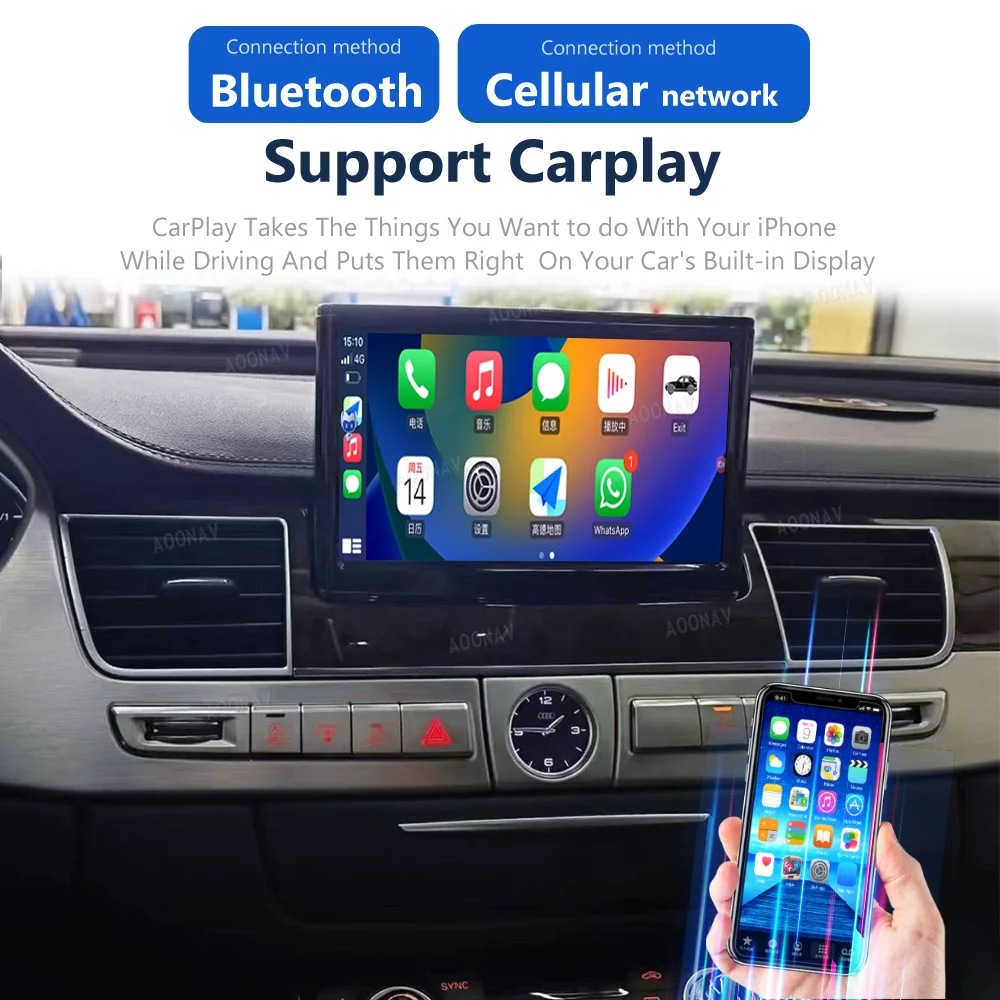Suitable for Audi A8 A8L D4 Android High-Definition Large-Screen Modified Dvd Central Control Navigation Player All-In-One Machine