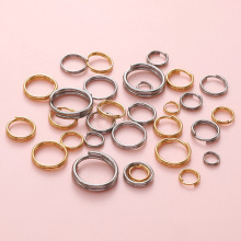 不锈钢双圈小圈环小麻圈闭口圈diy手工饰品配件手链挂圈挂环材料