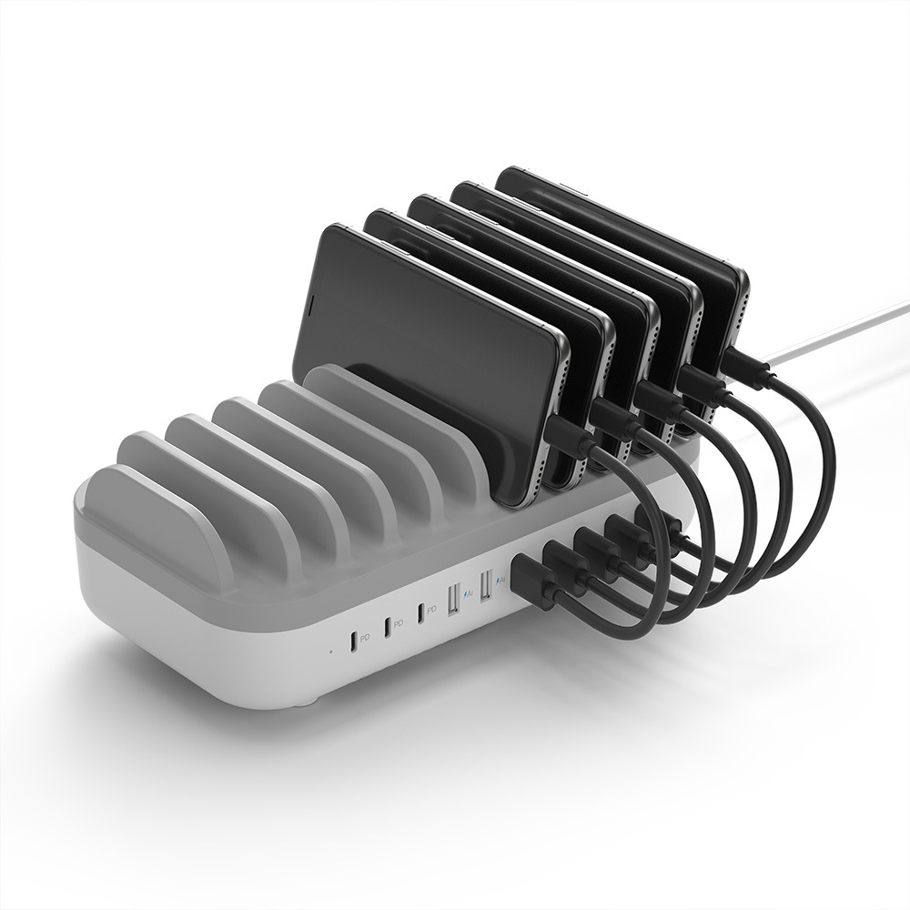 10-port desktop PD fast charging charger one for ten 10USB multi-function mobile phone tablet charging station cross-border hot sale