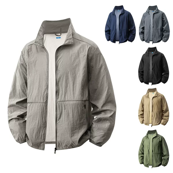 Cross-Border Wholesale Sun Protection Clothing for Men, Nylon Sun Protection Clothing for Middle-Aged Men, Outdoor Lightweight, Breathable, Anti-Uv 898