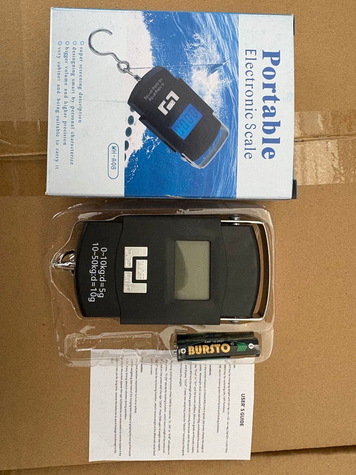 Bestseller Grenzüberschreitende Mini-Elektronische Handwaage mit Hintergrundbeleuchtung, präzise Hängewaage, tragbare tragbare elektronische Waage, Großhandel