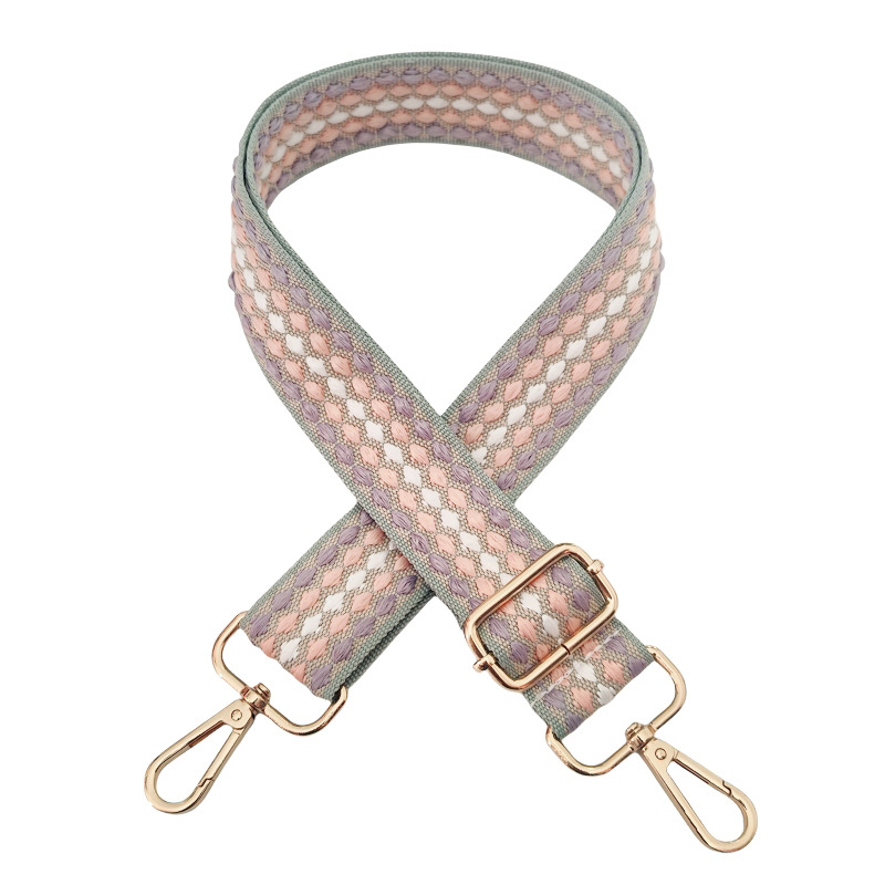 Polyester Cotton Rhombus Bag Strap display picture 9