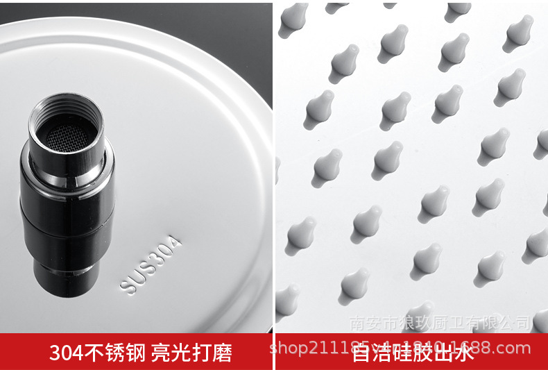 Factory direct supply of 6-inch shower heads. Wholesale of thin pressure-increasing handheld overhead universal head shower head sets undefined