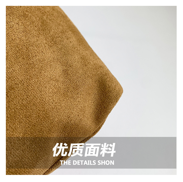 Retro casual commuting large-capacity bag for women, 2024 new autumn and winter suede tote bag, niche casual single-shoulder bag undefined