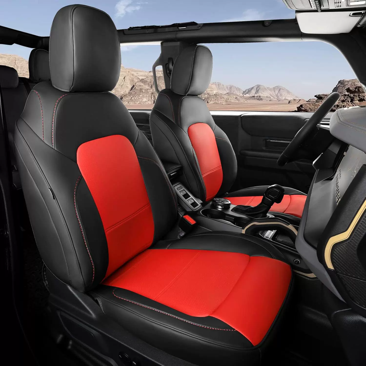 【跨境专供】亚马逊适用于福特 Bronco 四季通用全包全皮座椅套