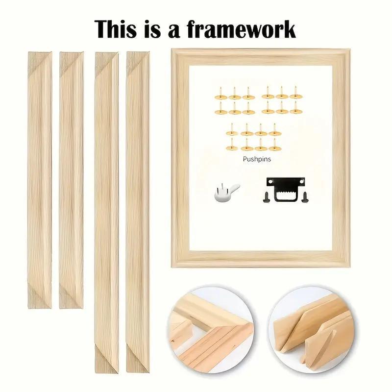 Canvas Oil Painting Frame Decorative Painting Solid Wood Inner Frame Strip DIY Combo Frame Digital Oil Painting Frame Wooden Strip Framed Outer Frame