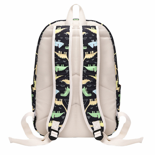 Cross-border elementary school student dinosaur schoolbag female cute cartoon three-piece backpack middle school student light spine protection backpack male