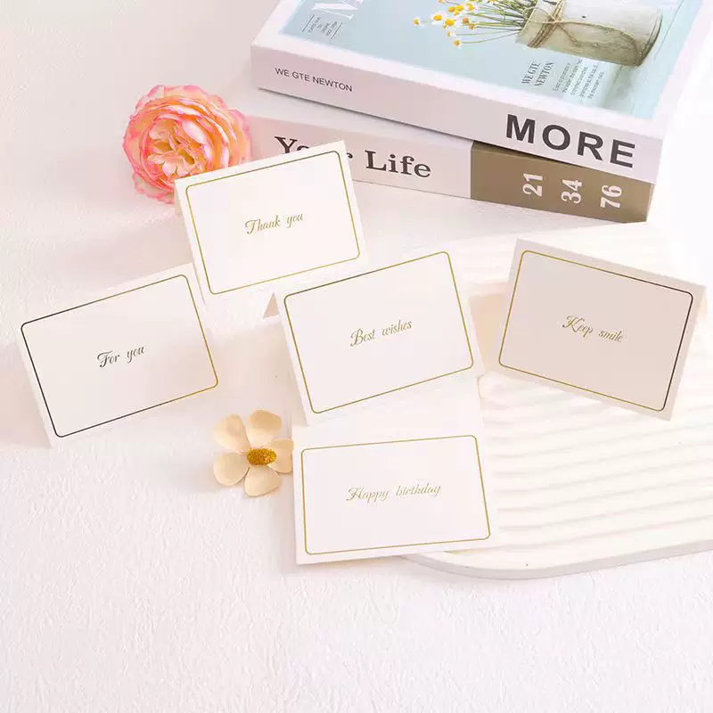 贺卡花束祝福留言情人礼物节日赠品简约卡片贺卡鲜花diy生日礼品
