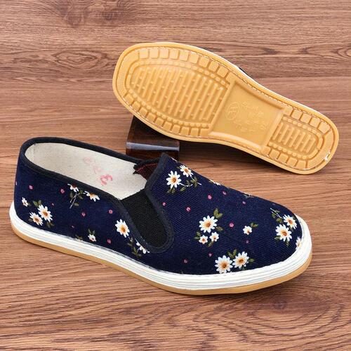Traditional mille-layout women's tendon sole handmade women's shoes pure handmade autumn rural cloth shoes non-slip Chinese pine